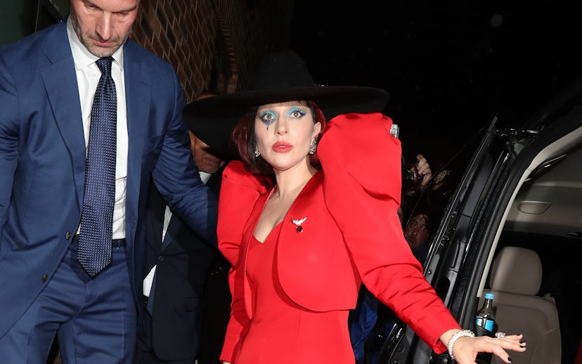 LONDON, ENGLAND - SEPTEMBER 25: Lady Gaga is seen attending the UK Premiere of "Joker Folie à Deux" ...