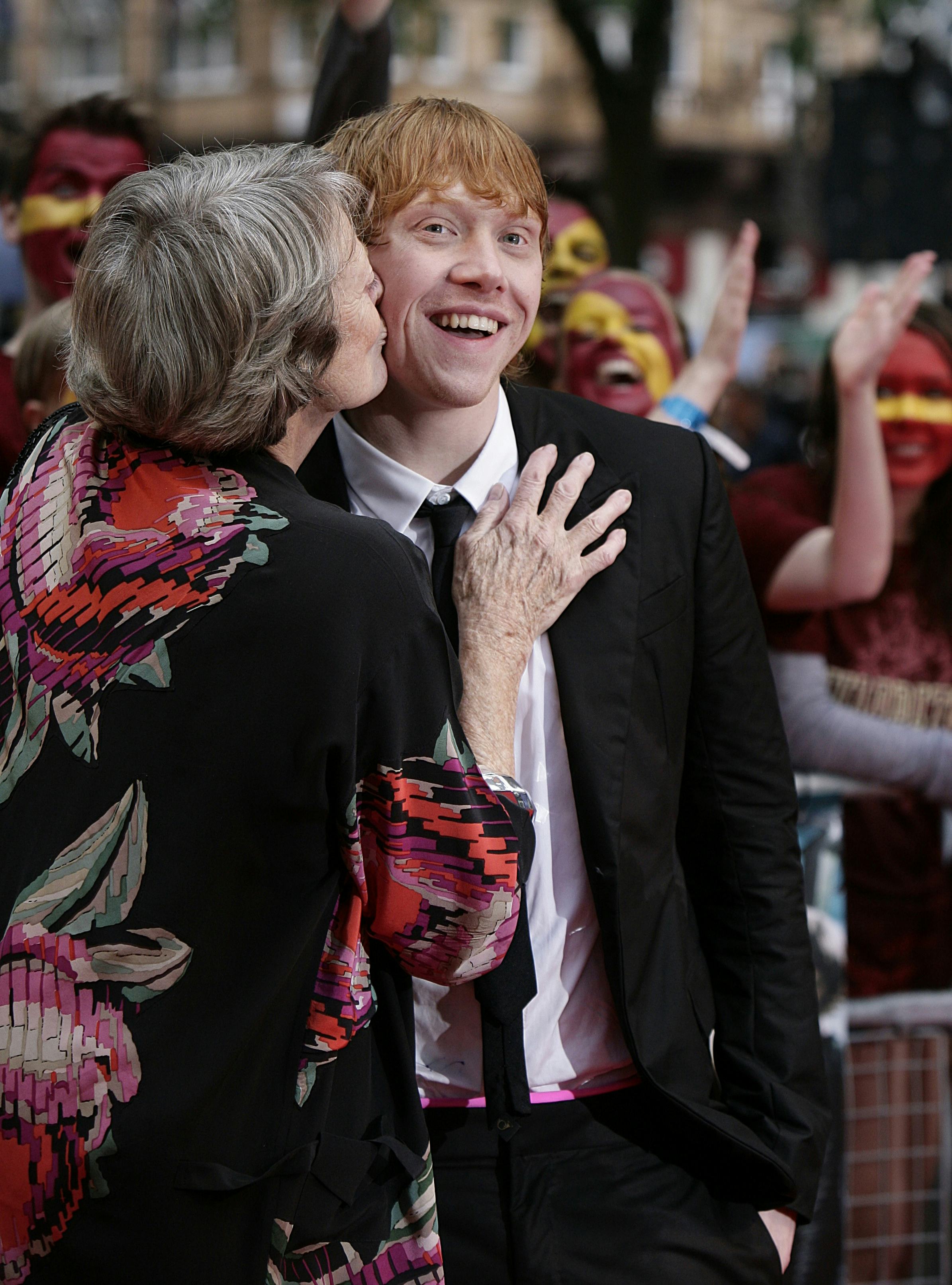 Rupert Grint and Maggie Smith at Harry Potter and the Half-Blood Prince premiere