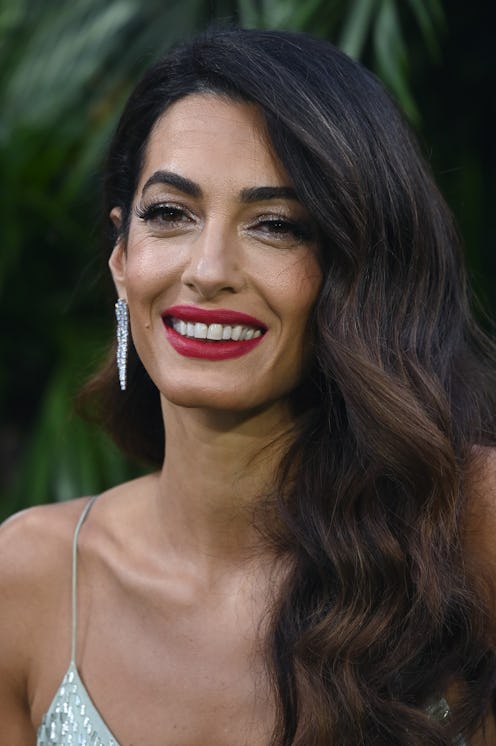 Amal Clooney red lipstick