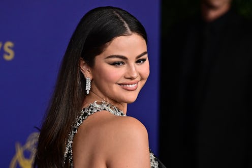 US singer and actress Selena Gomez arrives for the 76th Emmy Awards at the Peacock Theatre at L.A. L...