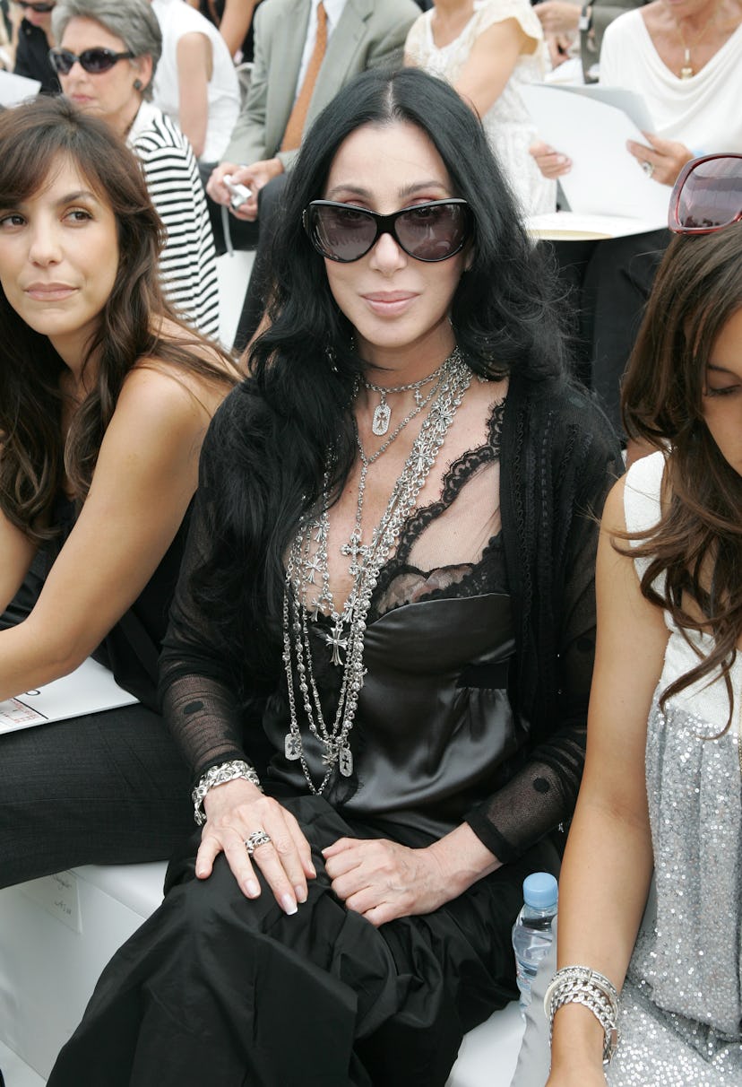 Cher at the Chanel show during Paris Fashion Week Autumn/Winter 2006-2007 at Pelouse de St Cloud in ...