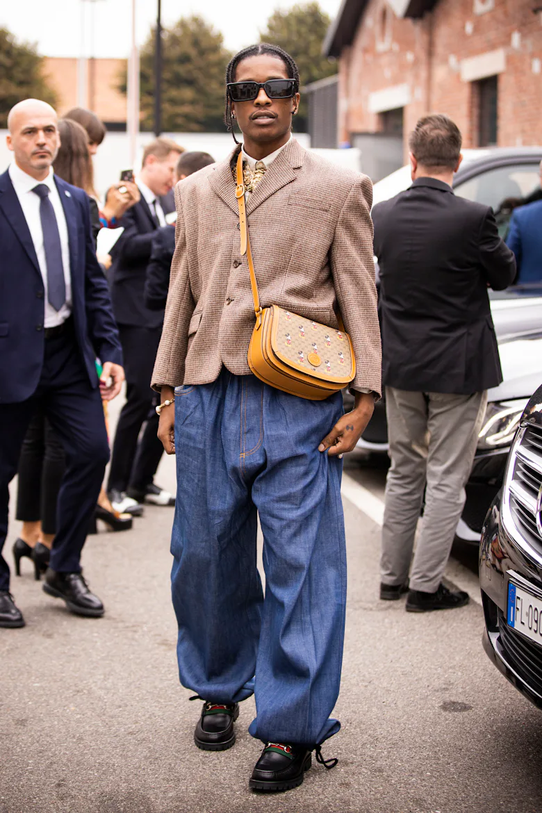 Asap Rocky Fashion Style A$AP Rocky Looks On Cloud Nine While