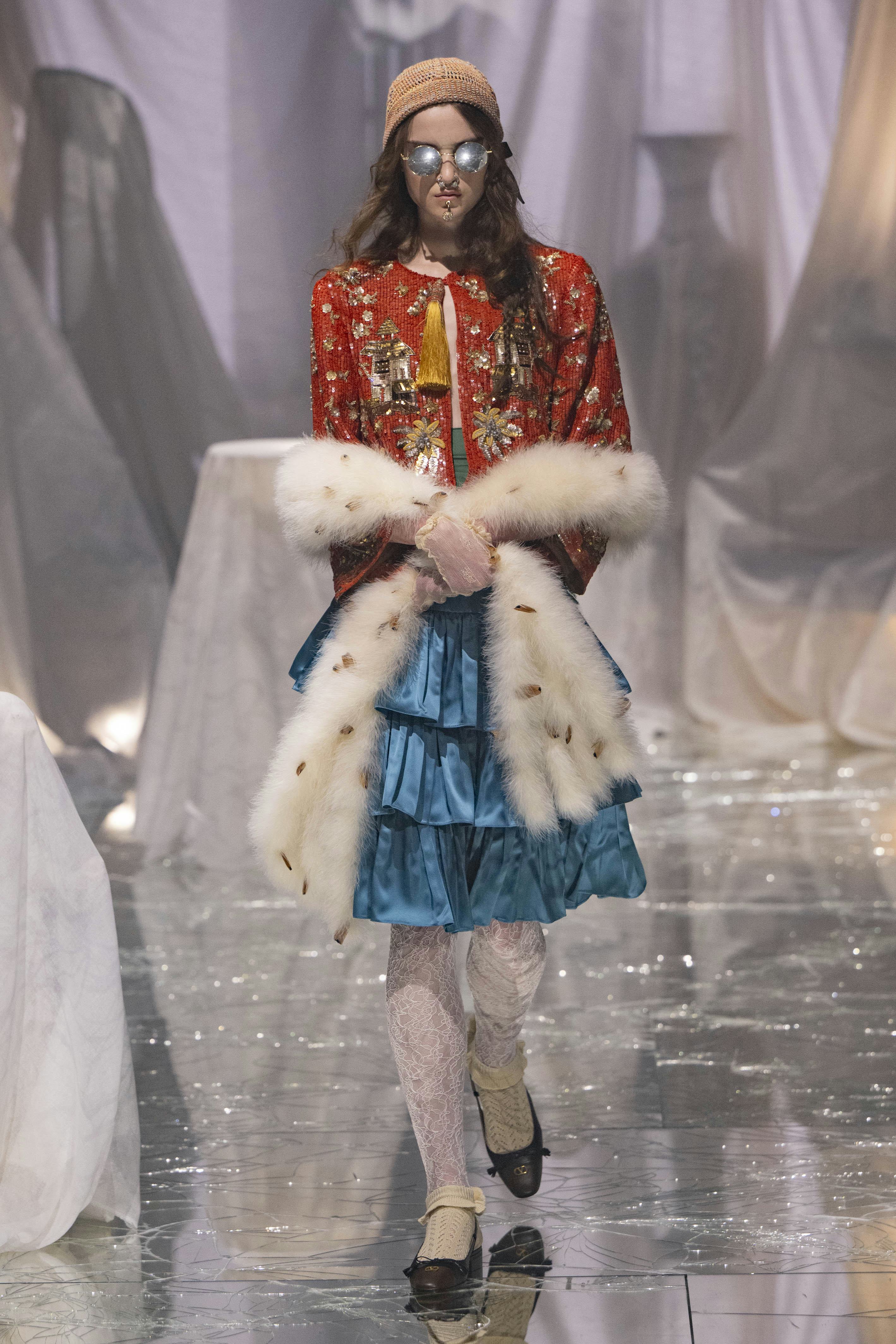 A model walks the runway during the Valentino Ready to Wear Spring/Summer 2025 fashion show as part &hellip;