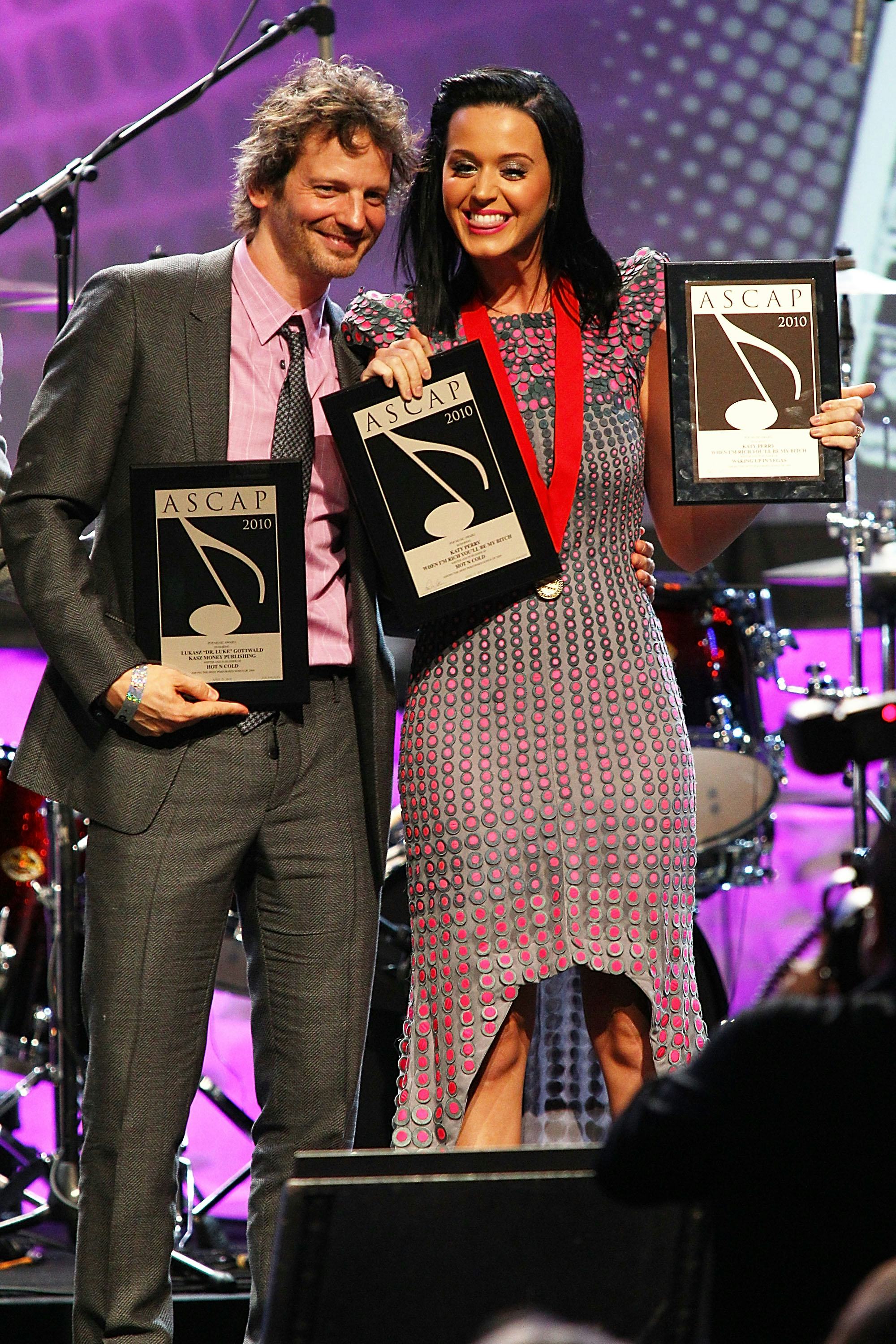 Lukasz &ldquo;Dr. Luke&rdquo; Gottwald and Katy Perry in 2010