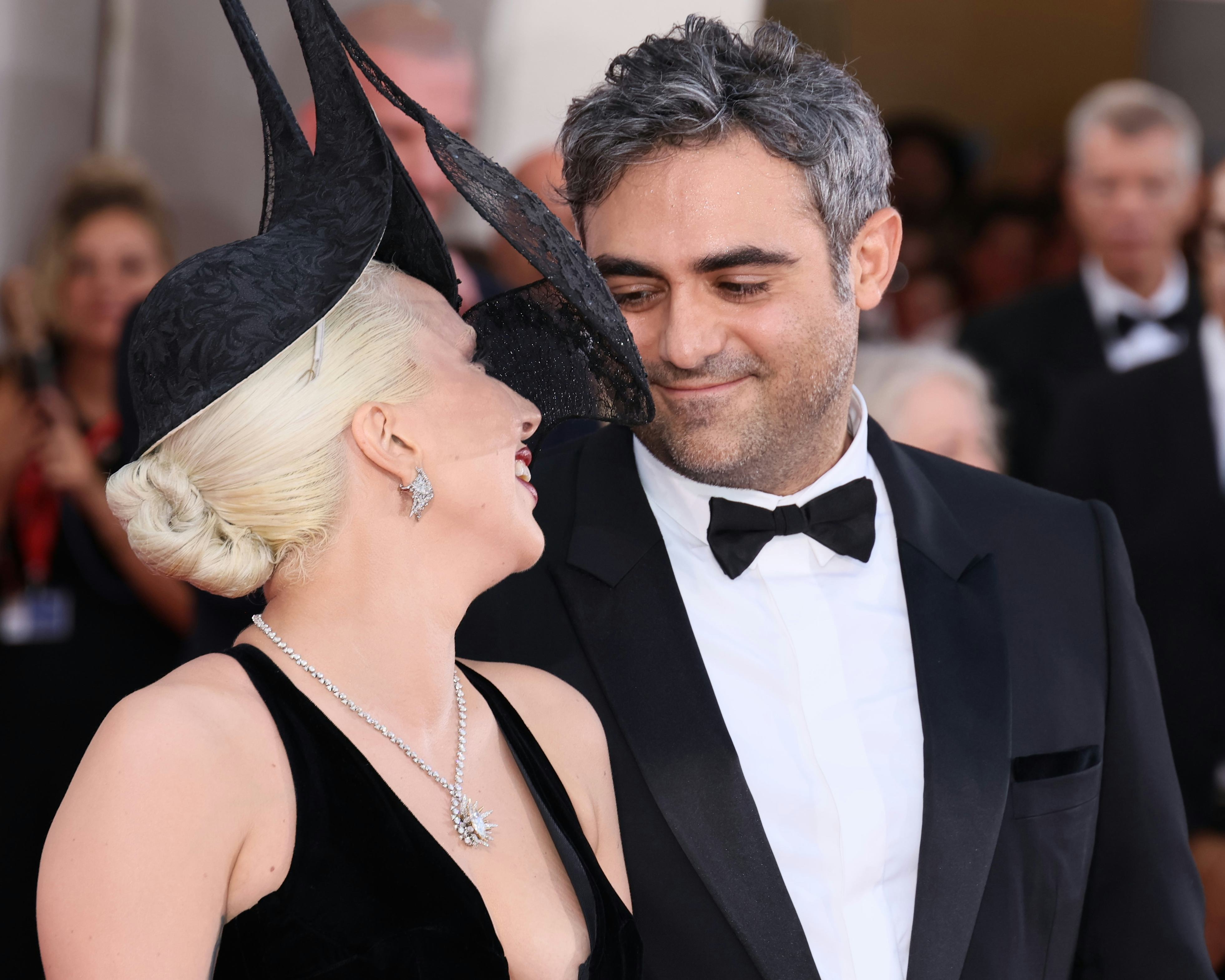 Michael Polansky and Lady Gaga on the &ldquo;Joker: Folie à Deux&rdquo; red carpet