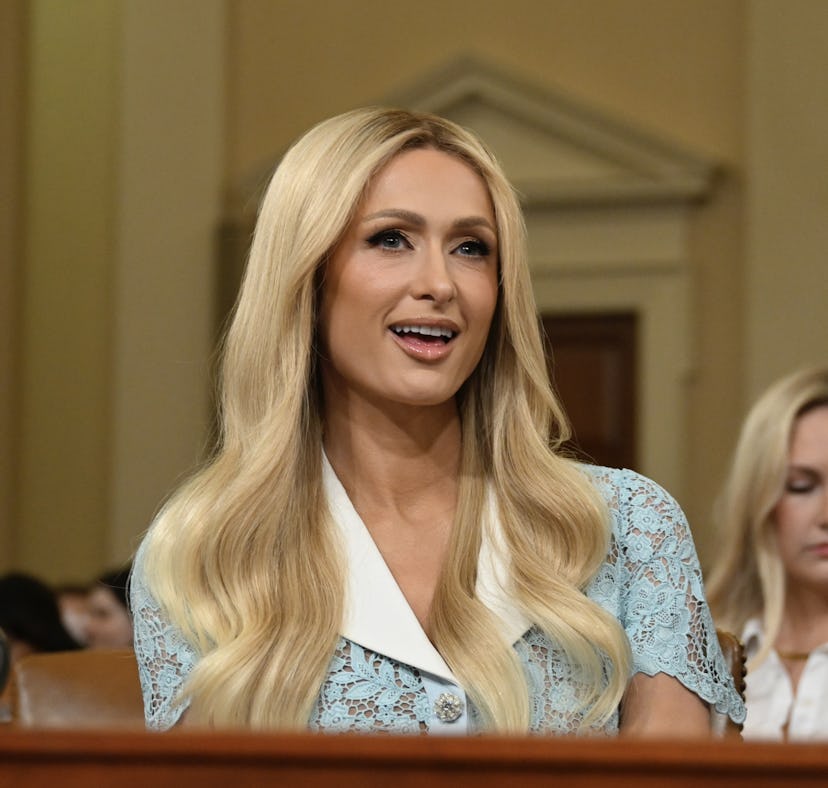 Paris Hilton spoke about her voice change moment at Congress that went viral.