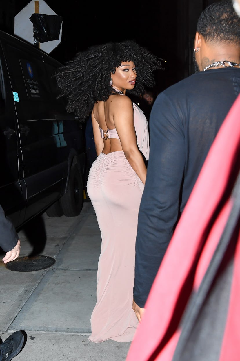 Megan Thee Stallion is seen at a NYFW event on September 05, 2024 in New York City.