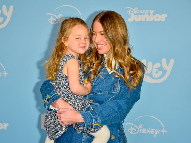 BURBANK, CALIFORNIA - APRIL 13: Stassi Schroeder Clark and Hartford Clark arrive at Los Angeles Blue...