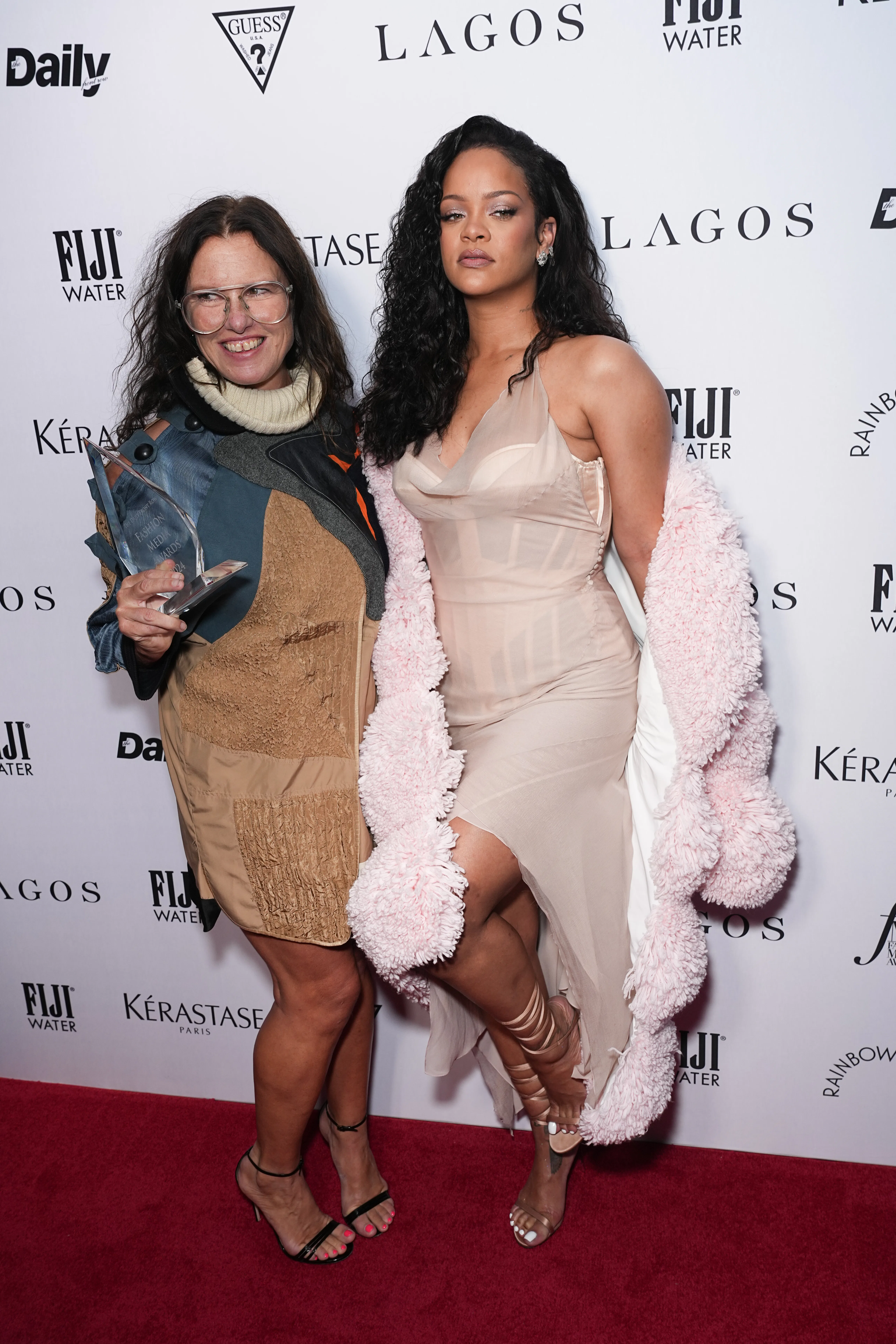 Rihanna's Sheer NYFW Dress Referenced A '90s Naomi Campbell Runway Moment