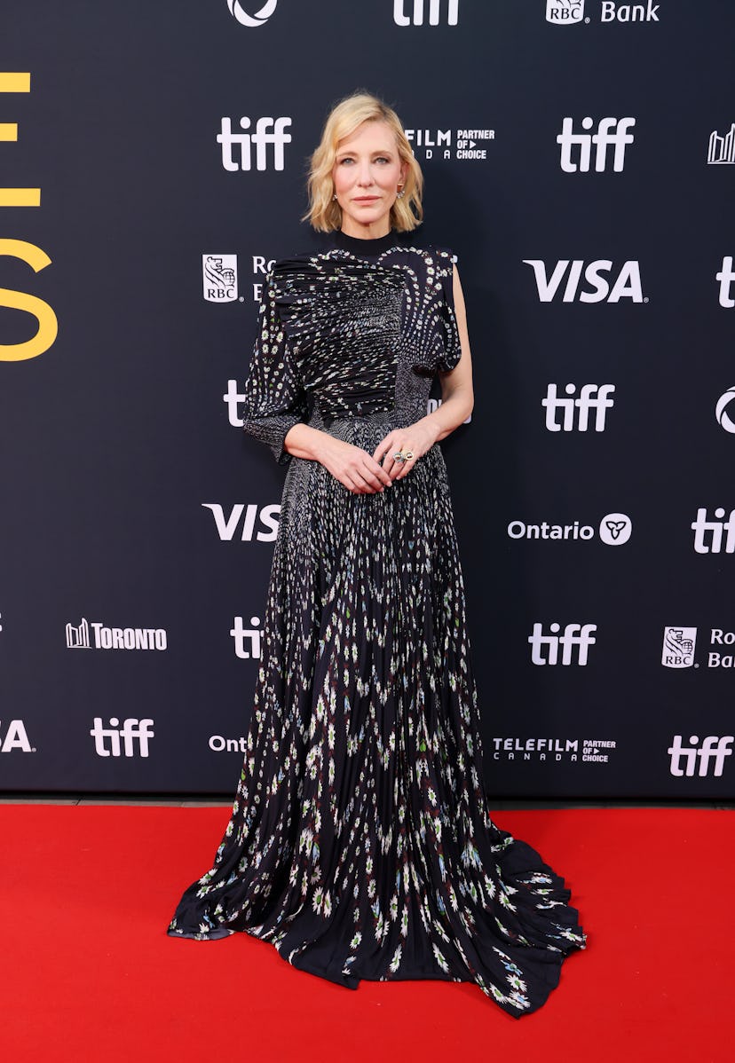 TORONTO, ONTARIO - SEPTEMBER 08: Cate Blanchett attends the TIFF Tribute Awards during the 2024 Toro...