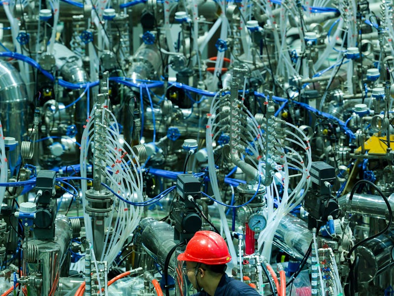 CHENGDU, CHINA - NOVEMBER 04 2024: A researcher works on China Circulation III (Huanliu-3), the coun...