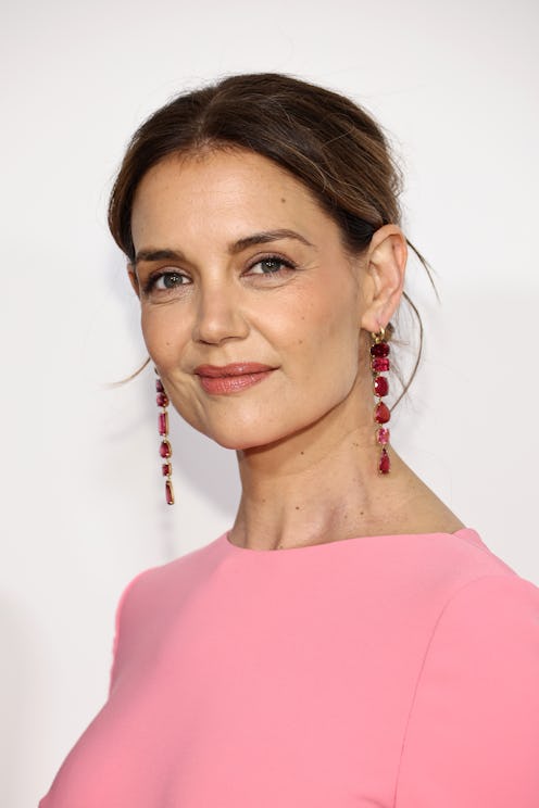 Katie Holmes mint green monochrome street style outfit