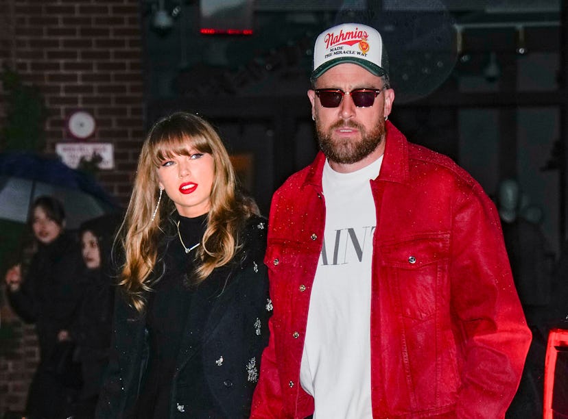 Travis Kelce hinted he may have heard songs from Taylor Swift's 12th album.