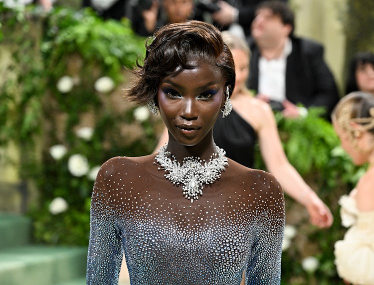 Anok Yai at the 2024 Met Gala: "Sleeping Beauties: Reawakening Fashion" held at The Metropolitan Mus...