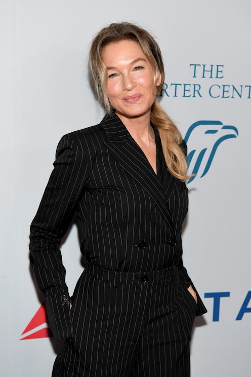 Renée Zellweger long low ponytail