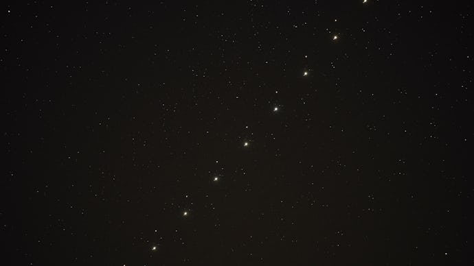 (EDITOR'S NOTE: Image is a composition of 9 interval timer photos to show planets rising path) Plane...