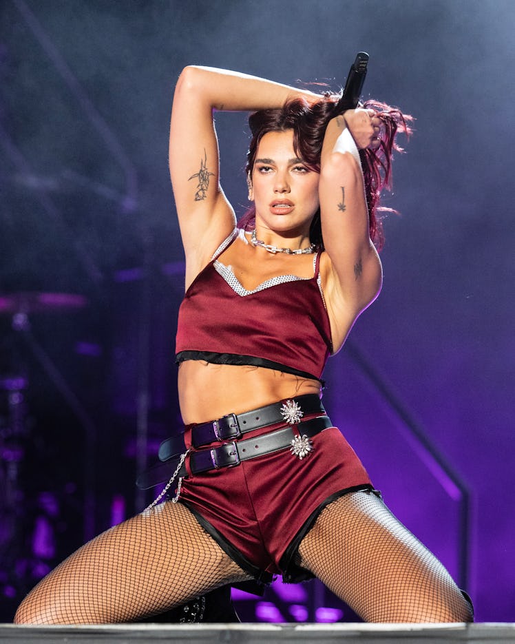 AUSTIN, TEXAS - OCTOBER 12: Dua Lipa performs during 2024 Austin City Limits Music Festival at Zilke...