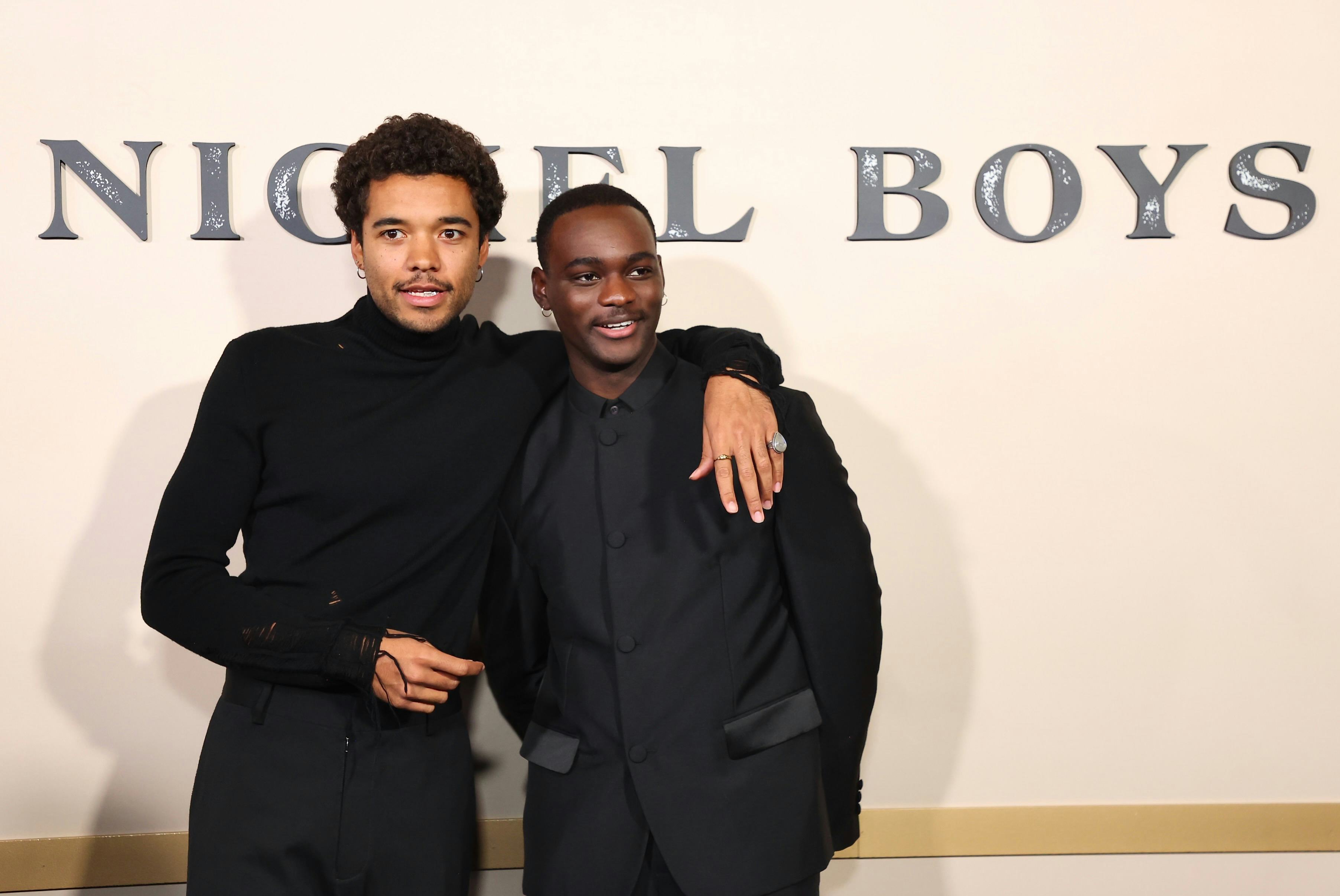 Brandon Wilson and Ethan Herisse attend the Los Angeles premiere of &ldquo;Nickel Boys&rdquo;