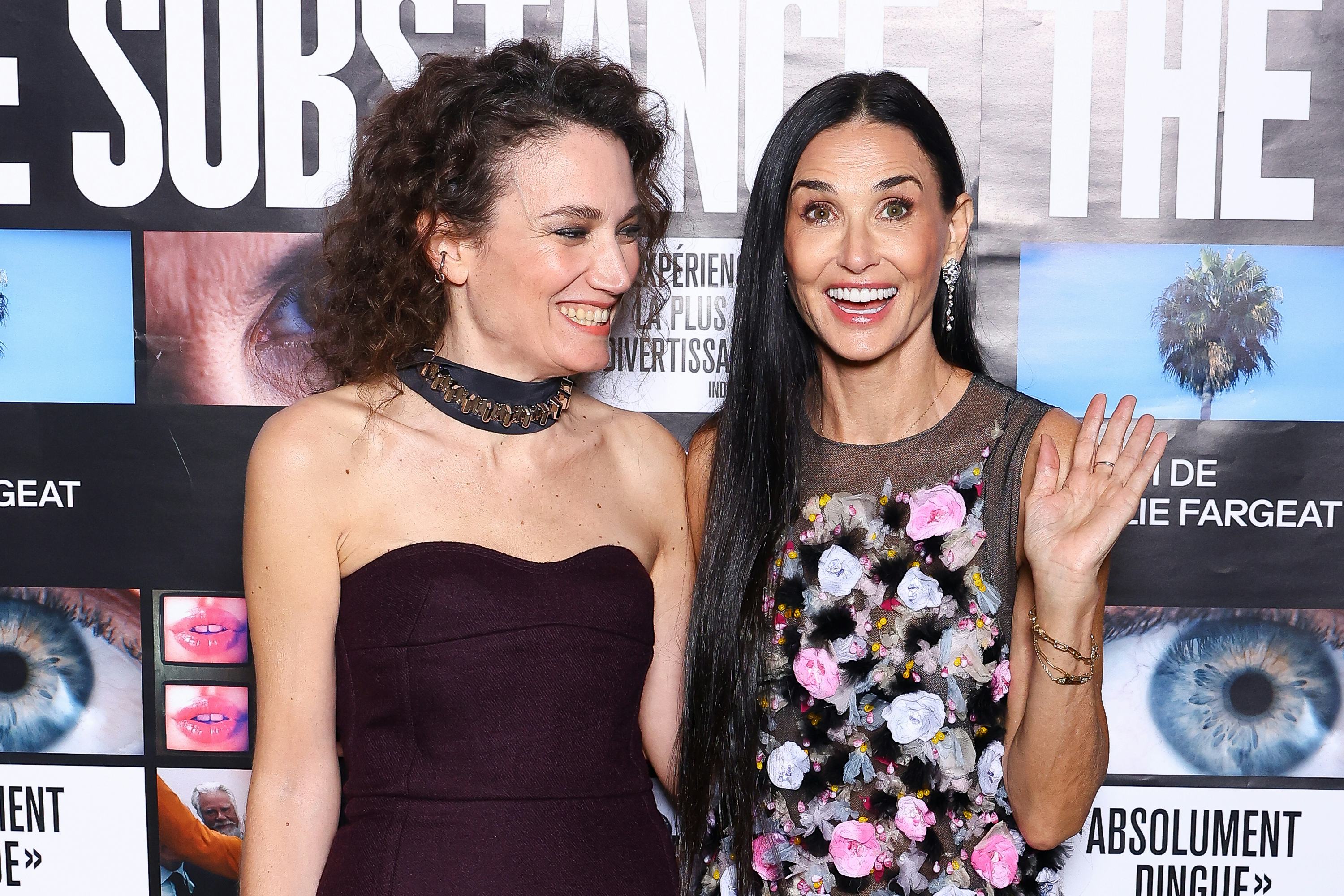 Director Coralie Fargeat and Demi Moore attend the &ldquo;The Substance&rdquo; Premiere