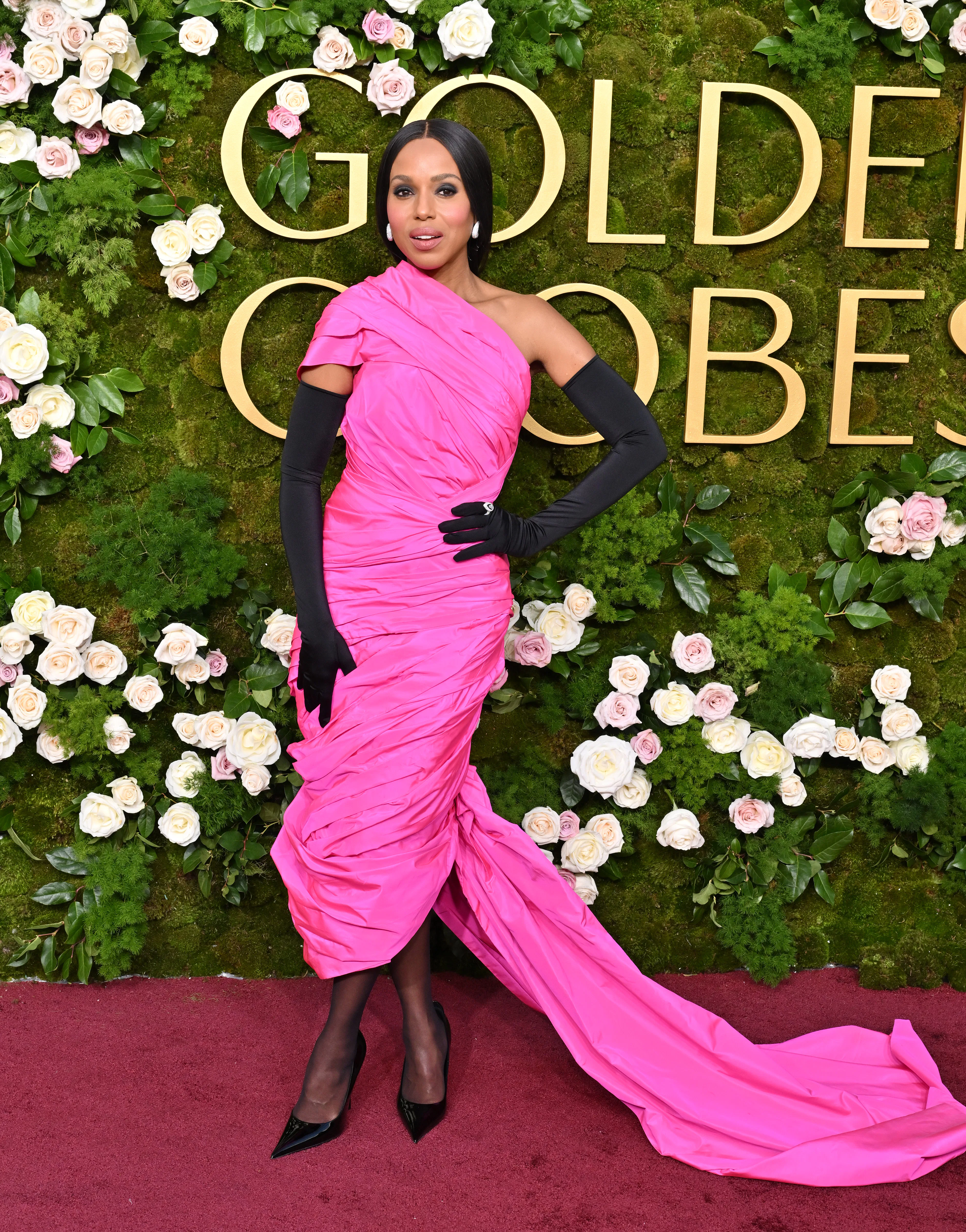 kerry washington red dress Who made Kerry Washington's red dress and pumps?