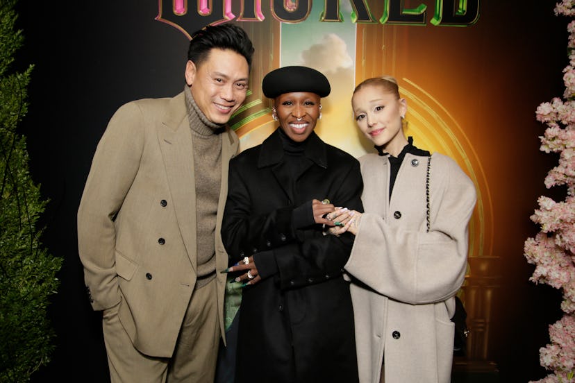 Jon M. Chu, Ariana Grande and Cynthia Erivo