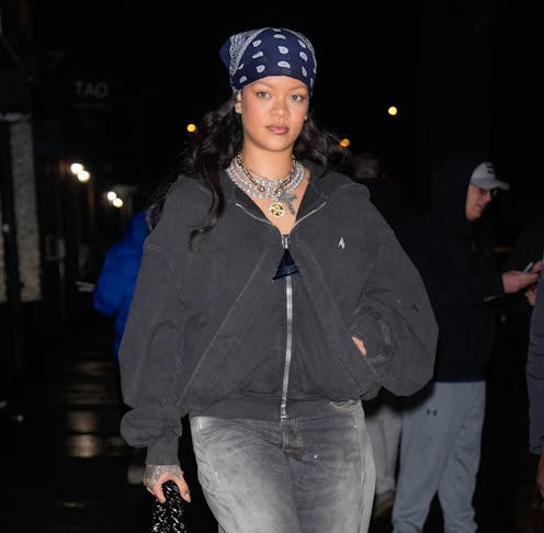 Rihanna bandana hairstyle
