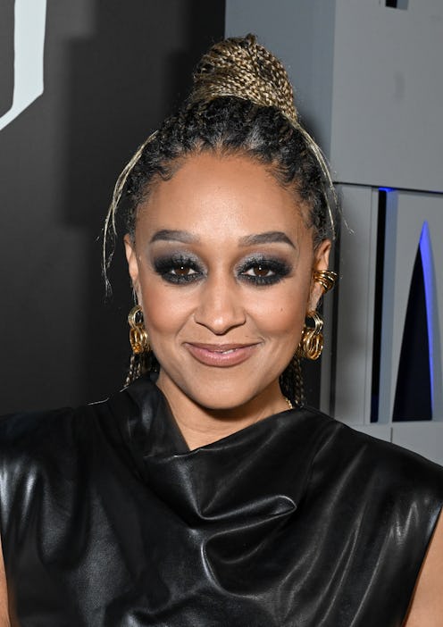 Tia Mowry braided bun