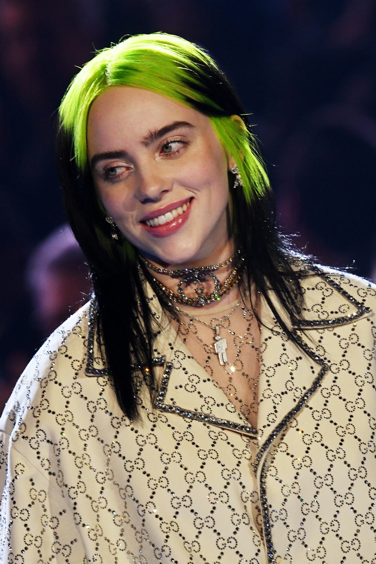 LOS ANGELES, CALIFORNIA - JANUARY 26: Billie Eilish onstage during the 62nd Annual GRAMMY Awards at ...