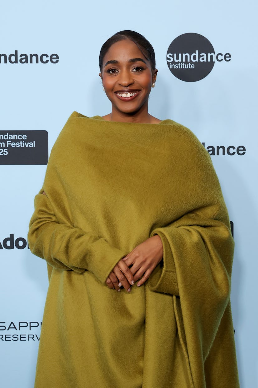PARK CITY, UTAH - JANUARY 27: Ayo Edebiri attends the "Opus" Premiere during the 2025 Sundance Film ...