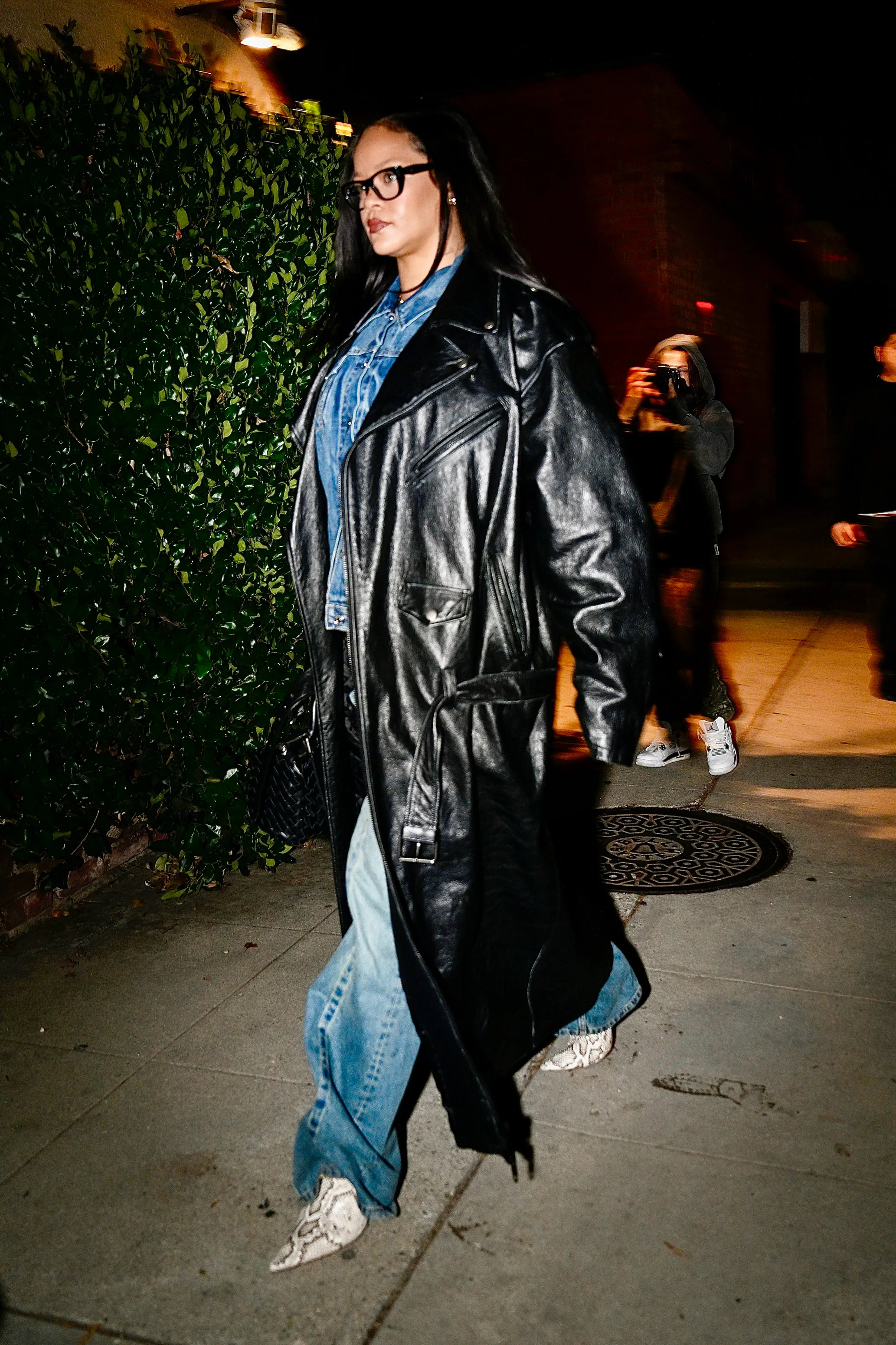 Rihanna's Leather Trench Coat Proves The Trend Is Staying Strong