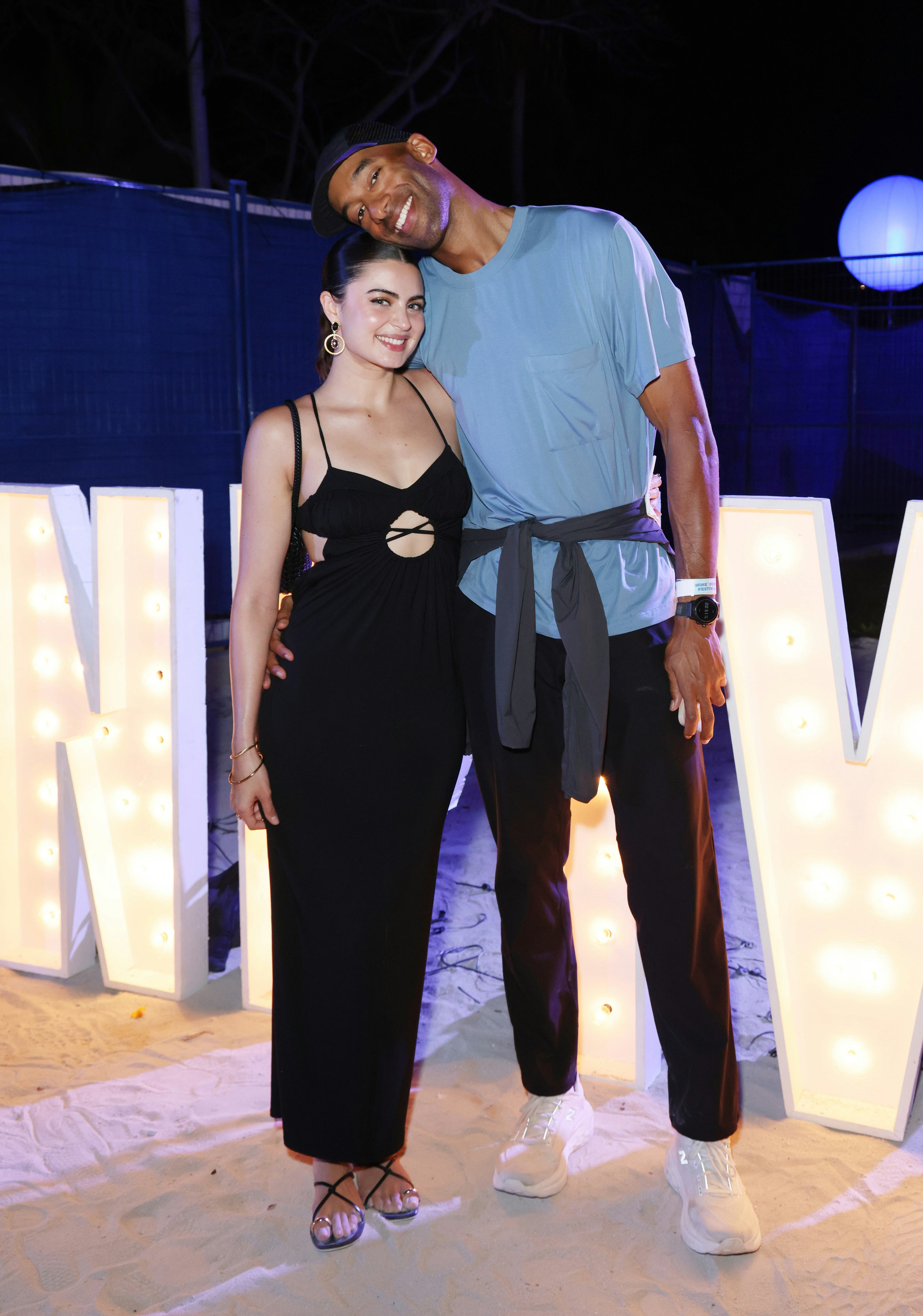 NASSAU, BAHAMAS - MARCH 16: Rachael Kirkconnell and Matt James areseen during Jerk Jam on day three &hellip;