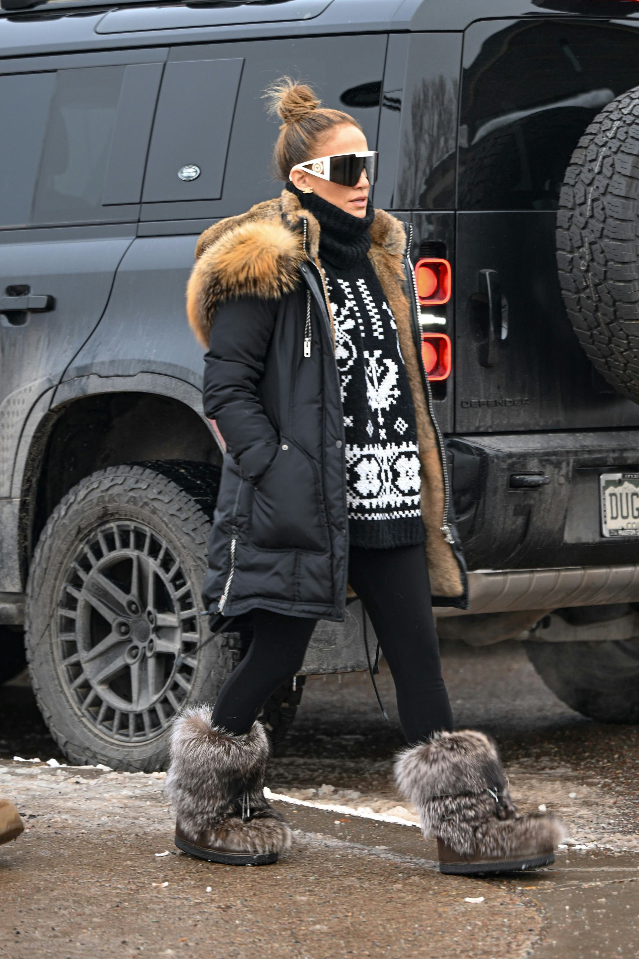 Jennifer Lopez is seen on December 27, 2024 in Aspen, Colorado.