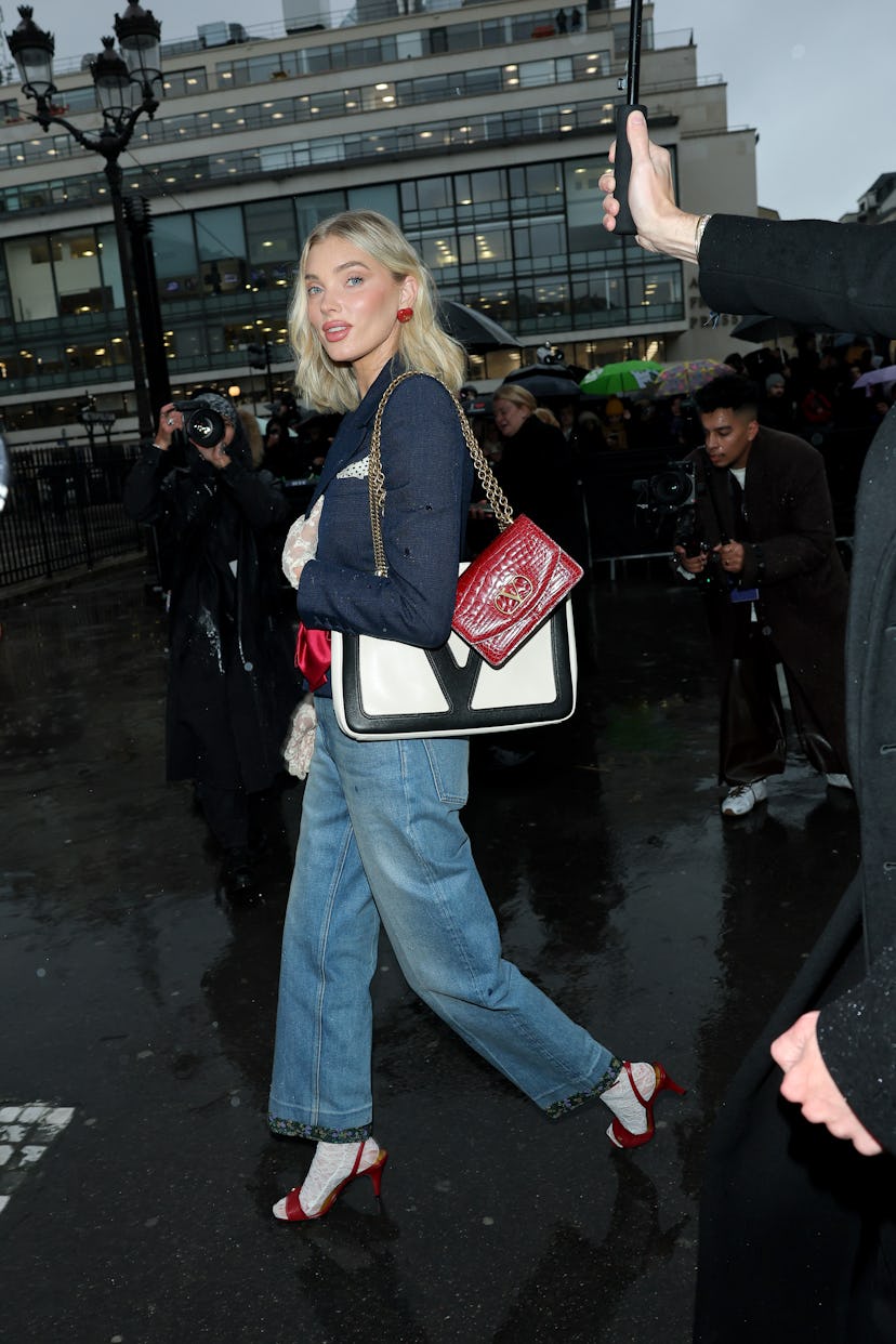 Elsa Hosk attends Vertigineux, the Valentino Haute Couture Spring-Summer 2025 show as part of Paris …