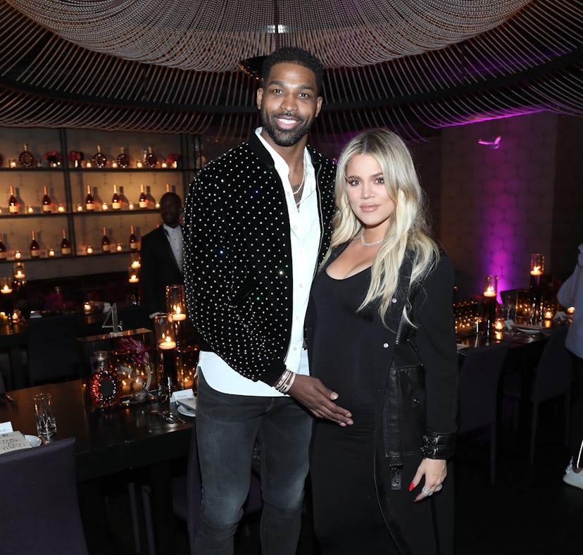 Khloé Kardashian spoke about her decision to let Tristan Thompson in the delivery room during True's...