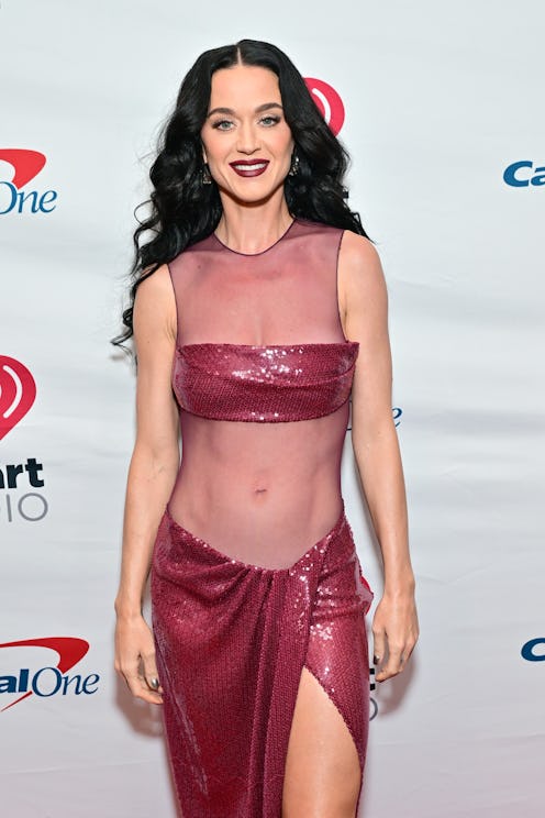 PHILADELPHIA, PENNSYLVANIA - DECEMBER 16: Katy Perry attends iHeartRadio Q102's Jingle Ball 2024 Pre...