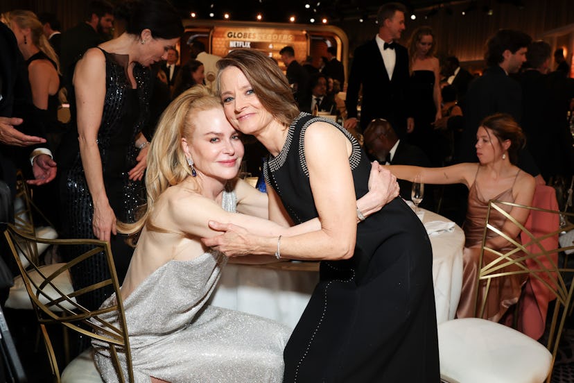A moment between Nicole Kidman and Jodie Foster at the 2025 Golden Globes went viral on Twitter.