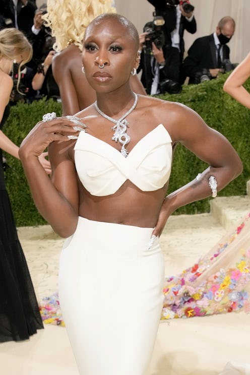 Cynthia Erivo attends The 2021 Met Gala wearing Roberto Coin jewelry