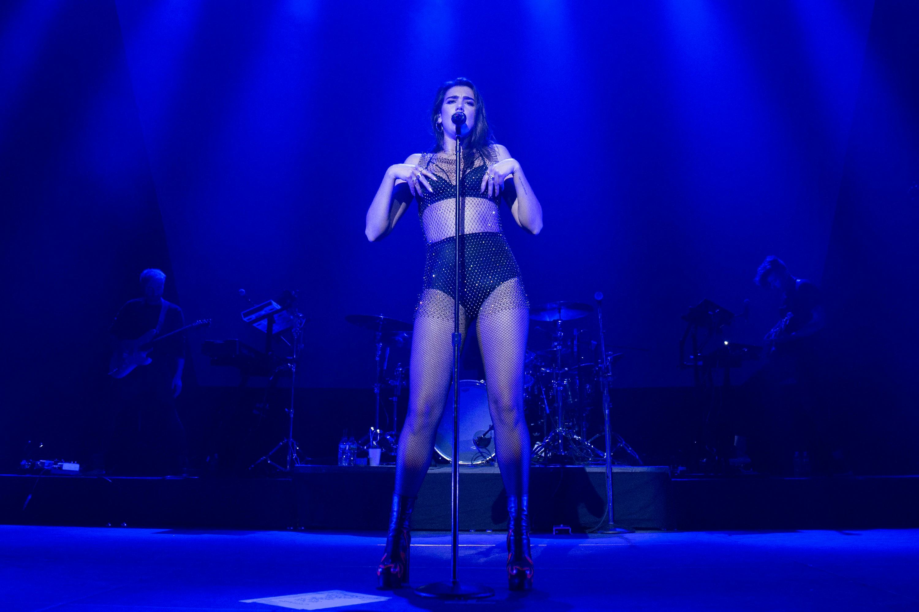 Dua Lipa&rsquo;s most revealing looks include exposed bras.