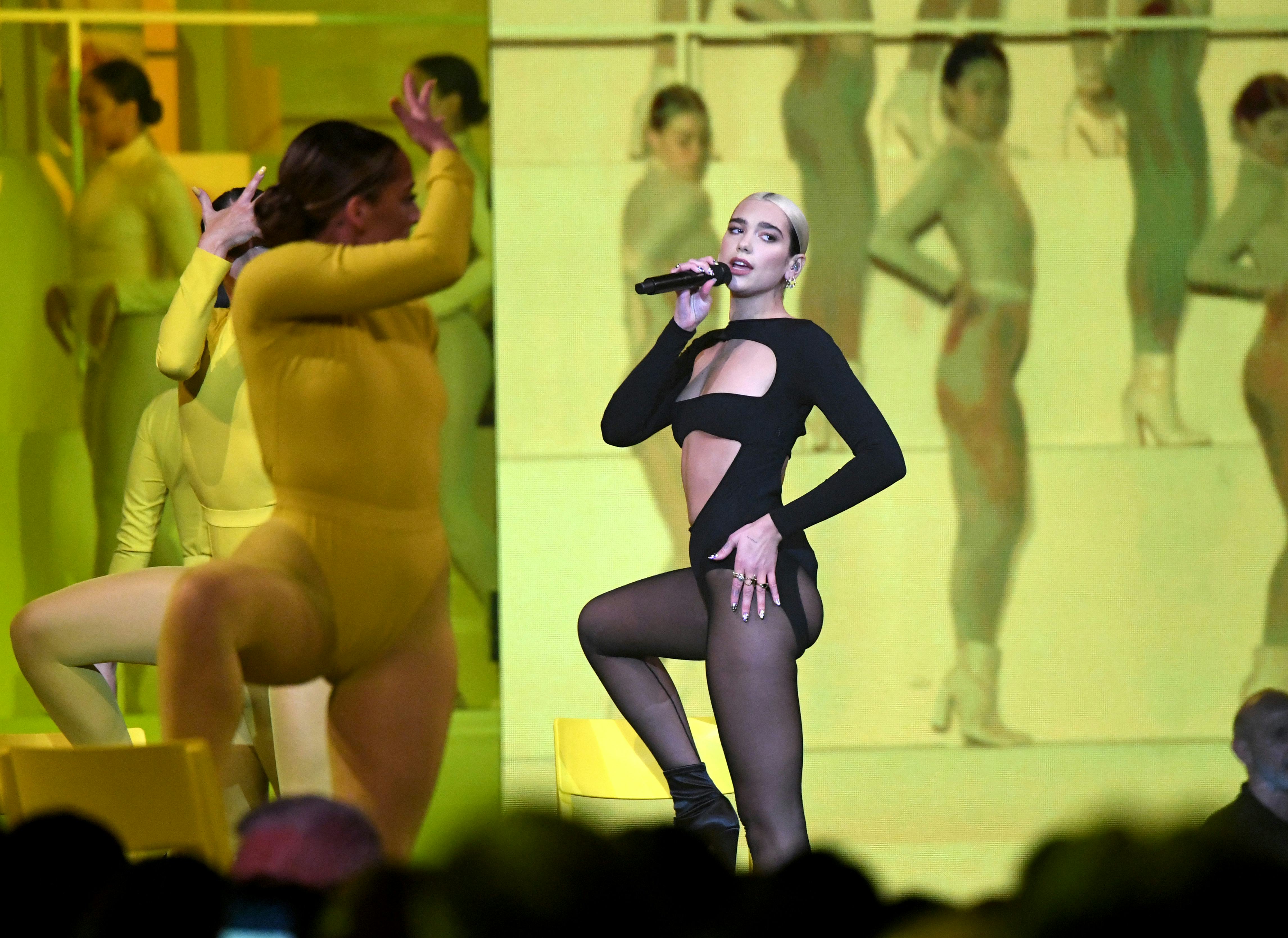 Dua Lipa&rsquo;s most revealing looks include exposed bras.