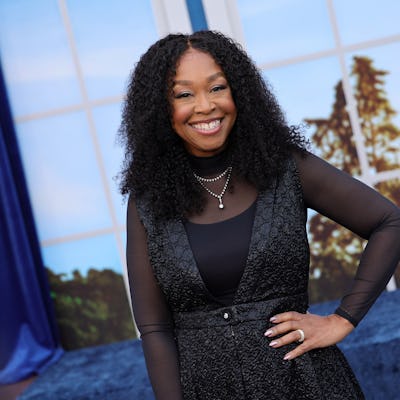 Shonda Rhimes at the world premiere of Netflix's "The Residence" at The Egyptian Theatre Hollywood on March 19, 2025 in Los Angeles, California.