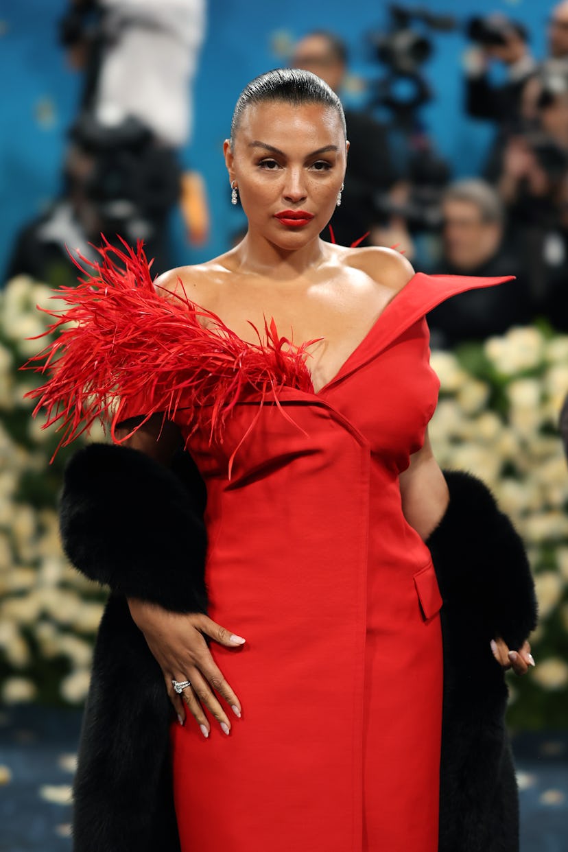Paloma Elsesser attends the 2025 Met Gala Celebrating "Superfine: Tailoring Black Style" at Metropol...