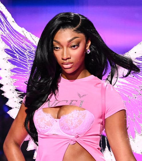 Angel Reese's Victoria's Secret Fashion Show debut included two dreamy looks.