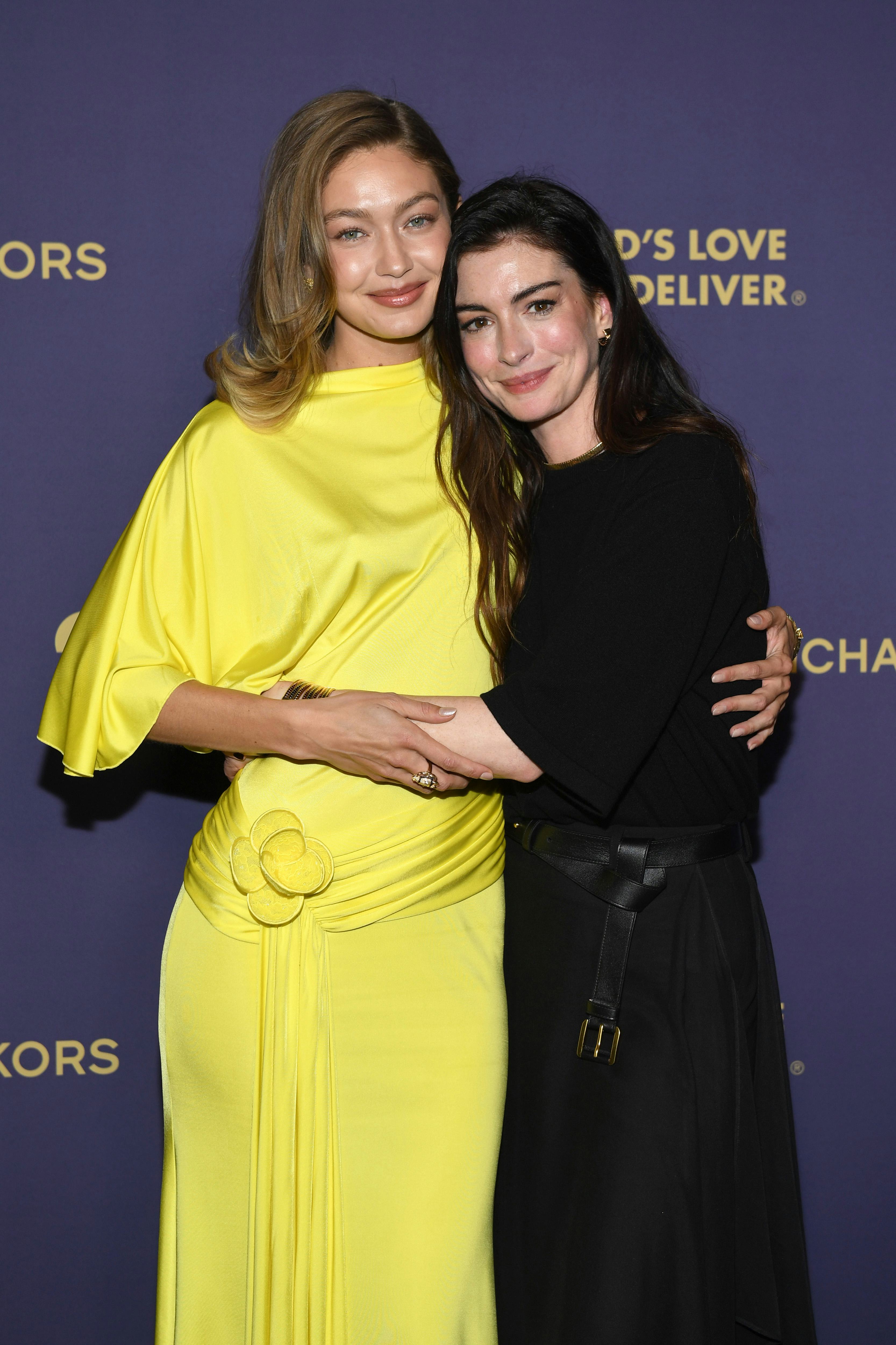 Gigi Hadid and Anne Hathaway attend The 19th Annual Golden Heart Awards 