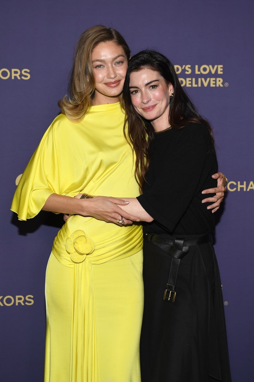 Gigi Hadid and Anne Hathaway attend The 19th Annual Golden Heart Awards
