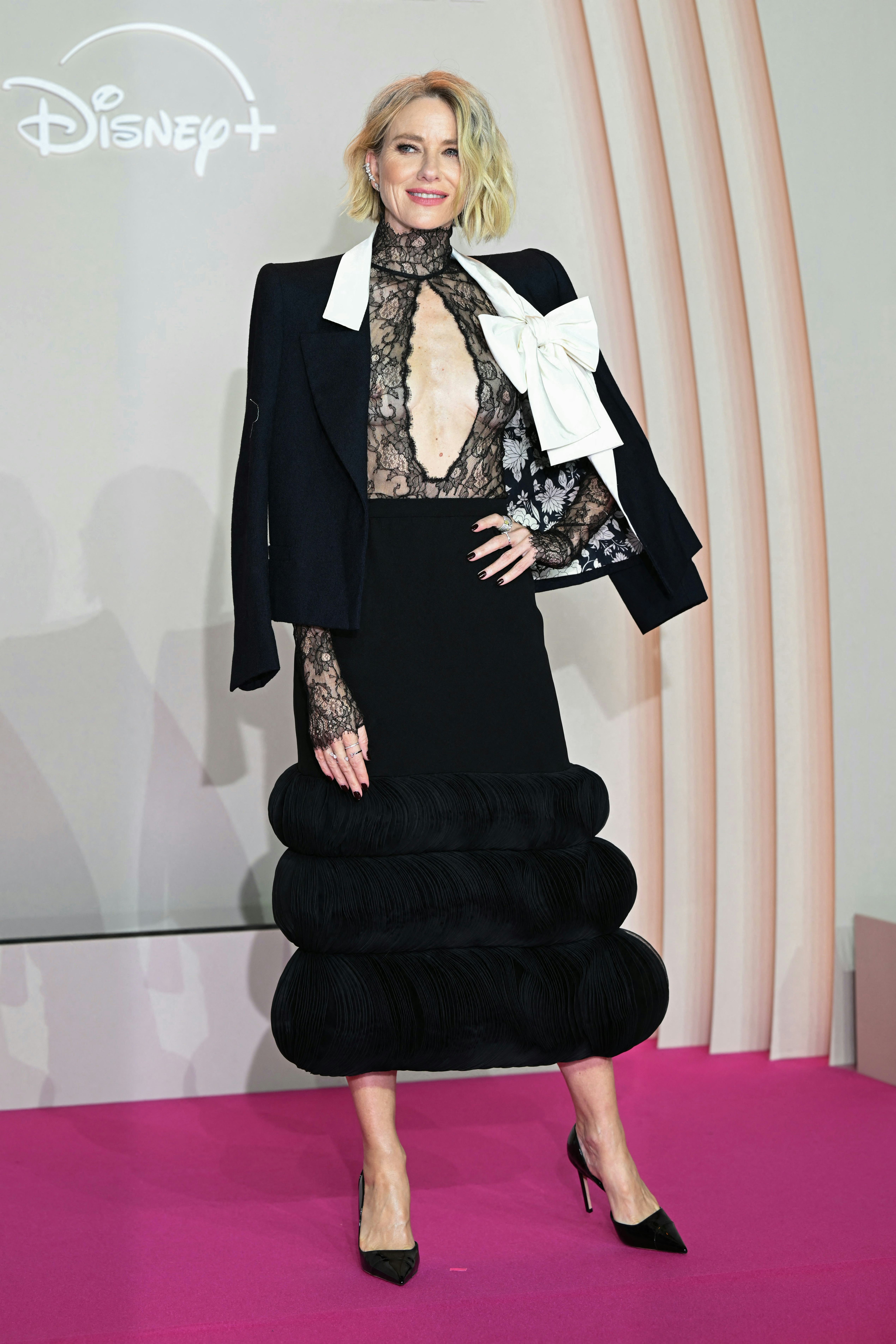 British actress Naomi Watts poses during a photocall for the premiere of "All's Fair" TV series in P...