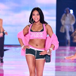 Sunisa Lee at the 2025 Victoria's Secret Fashion Show held at Steiner Studios on October 15, 2025 in...