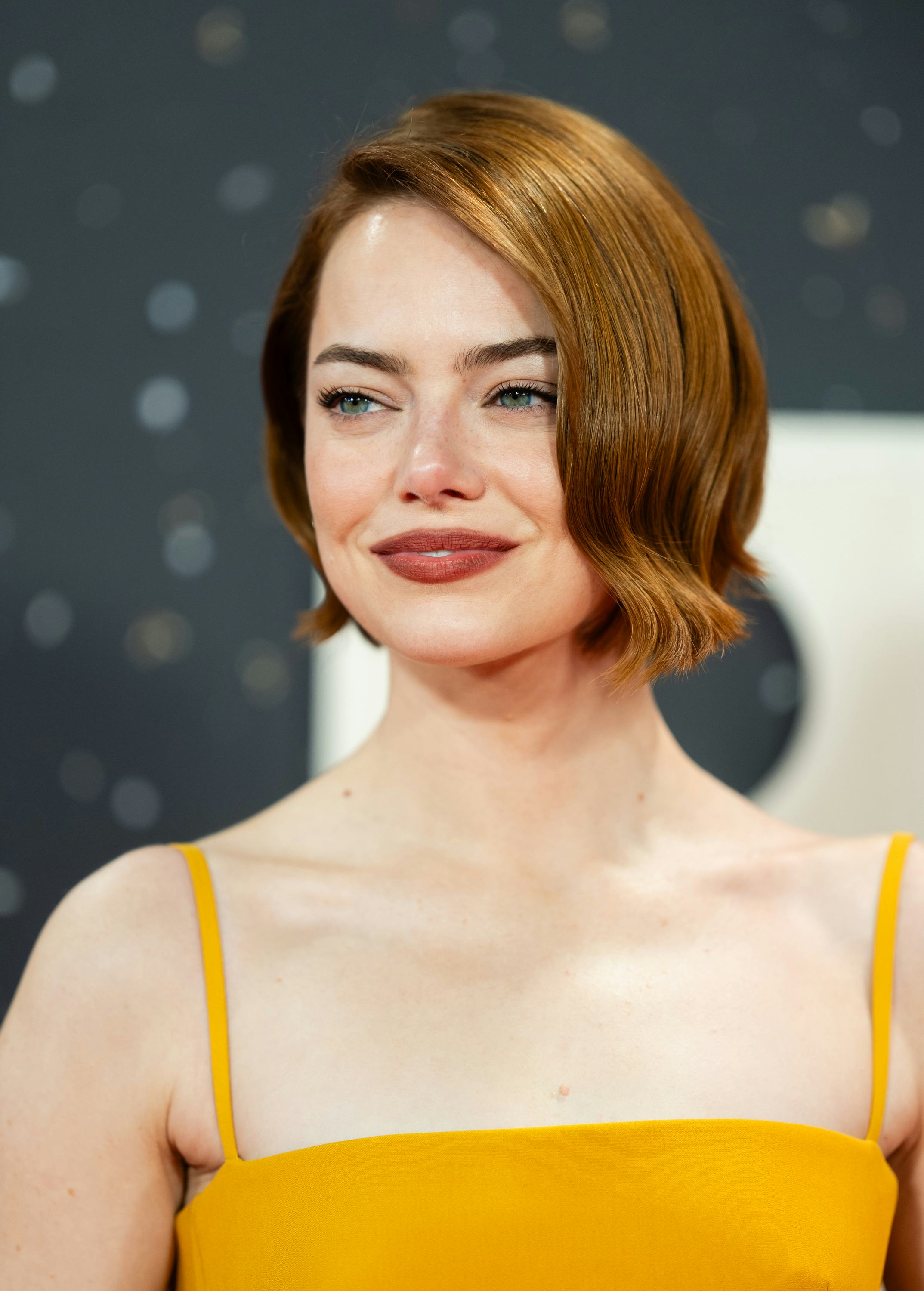 Emma Stone Louis Vuitton Sheer Dress Bugonia