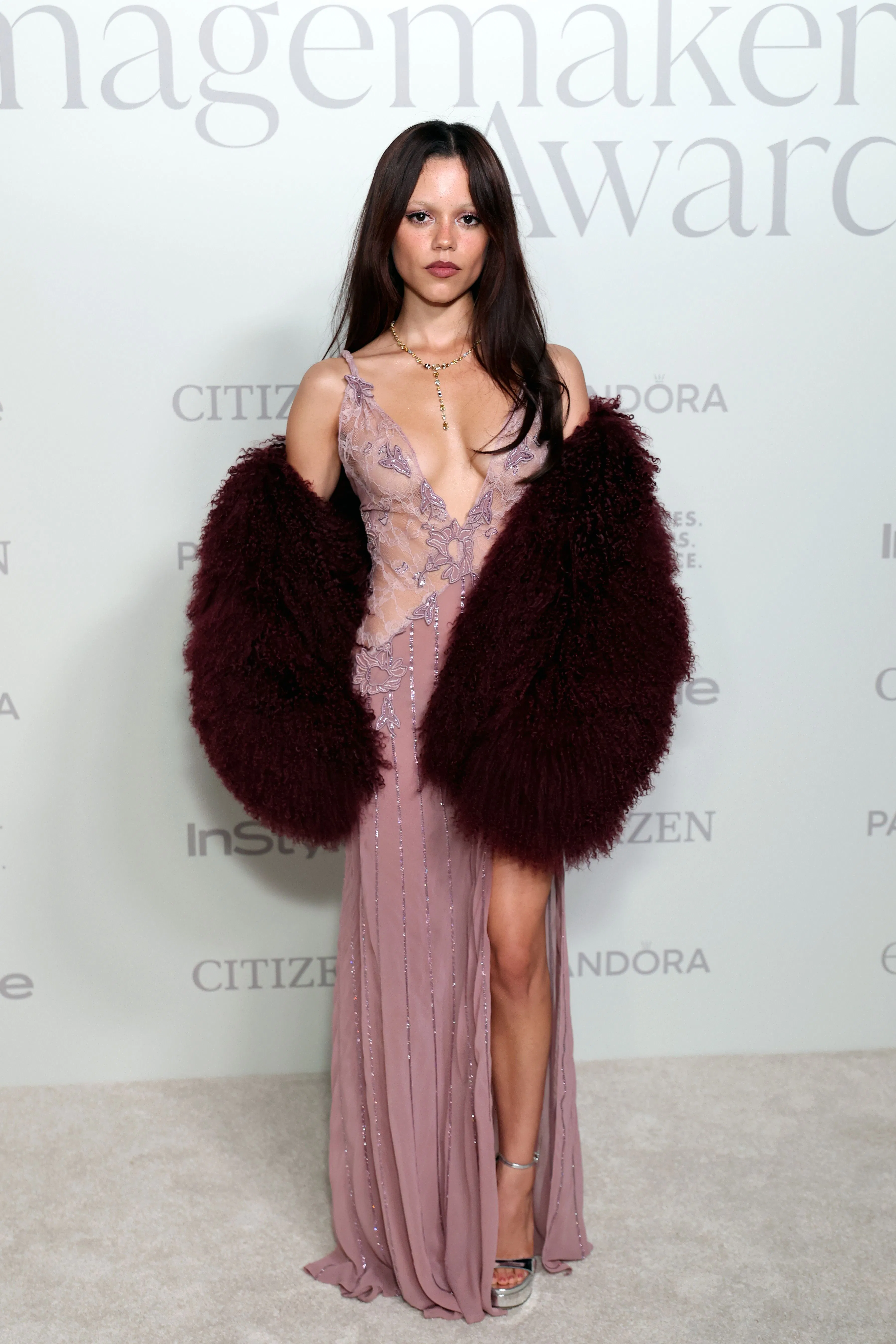 Jenna Ortega attends the InStyle Imagemaker Awards 2025 at a Private Residence on October 23, 2025 i...