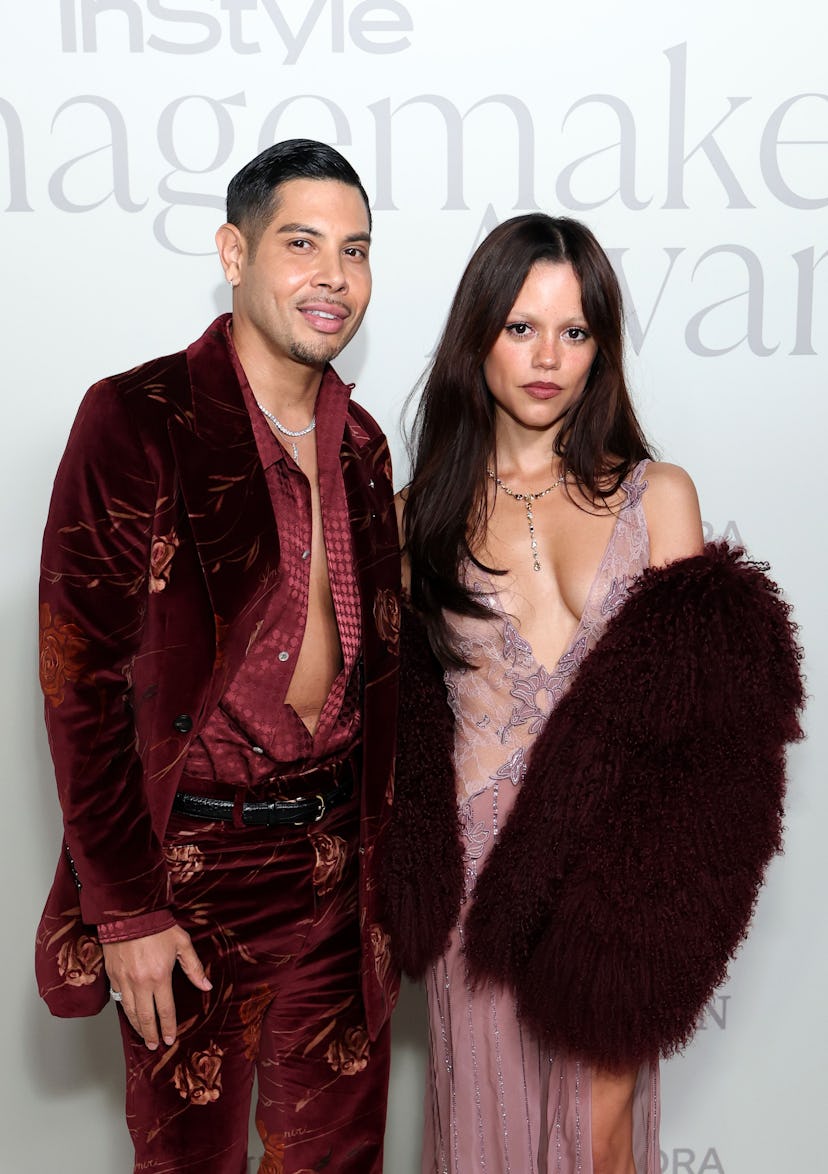Enrique Melendez and Jenna Ortega attend the InStyle Imagemaker Awards 2025 at a Private Residence o...