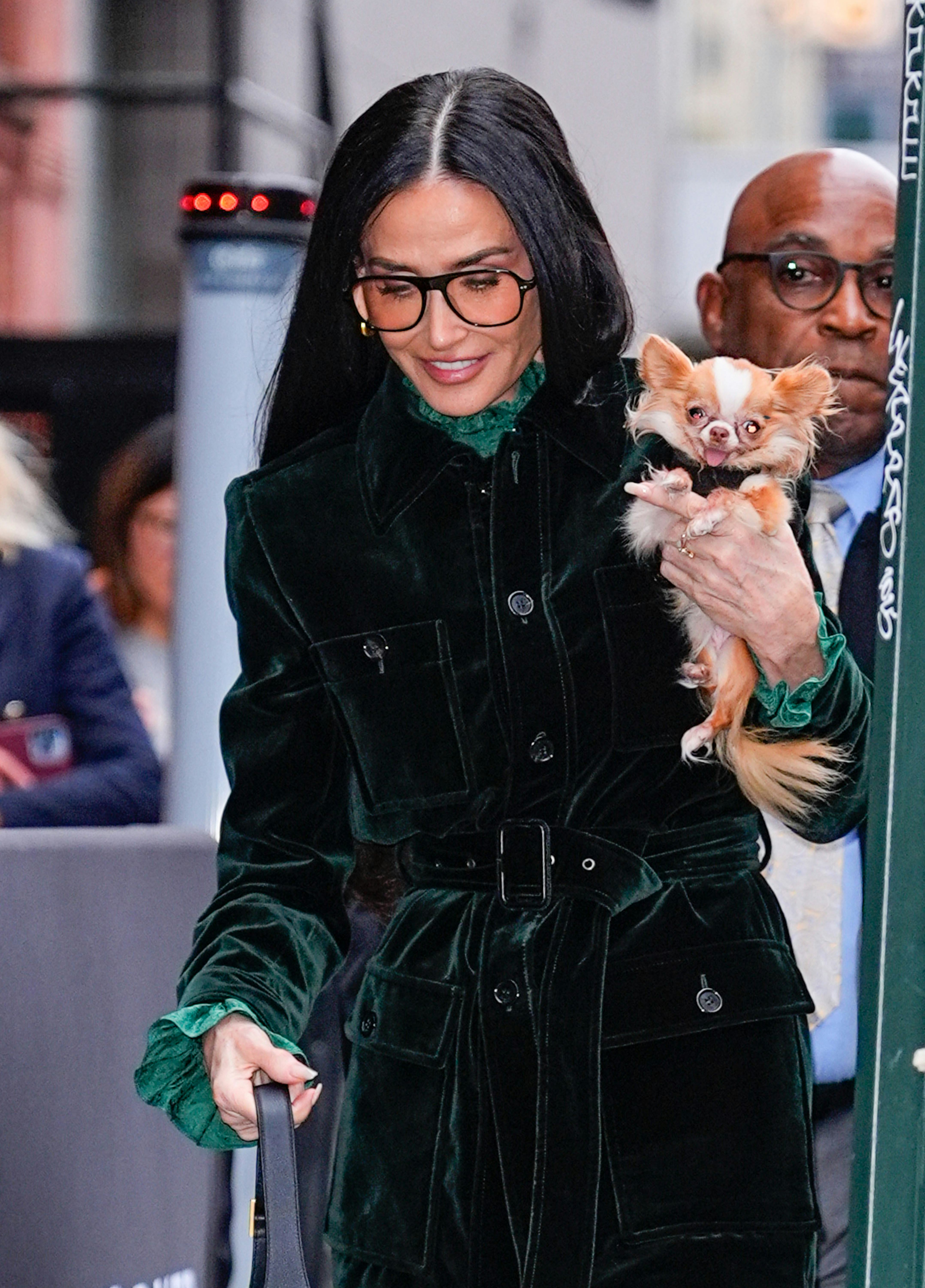 Demi Moore is seen on October 25, 2025 in New York City.